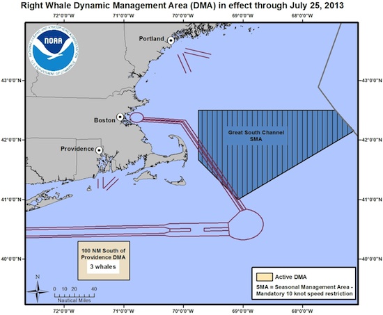 Voluntary Speed Restriction Zone to Protect Endangered North Atlantic ...